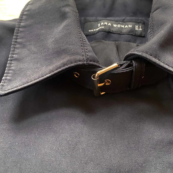 ZARA elegant jacket / trench coat / Black / Small - Picture 3 of 4